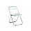 Пластиковый стул Fold складной clear gray-blue