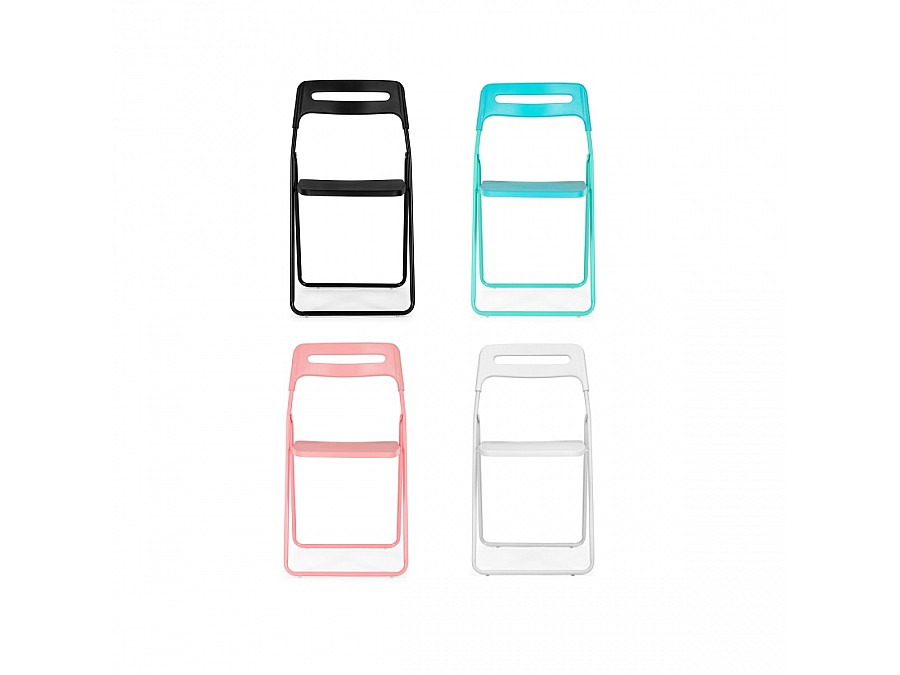 Пластиковый стул Fold складной white