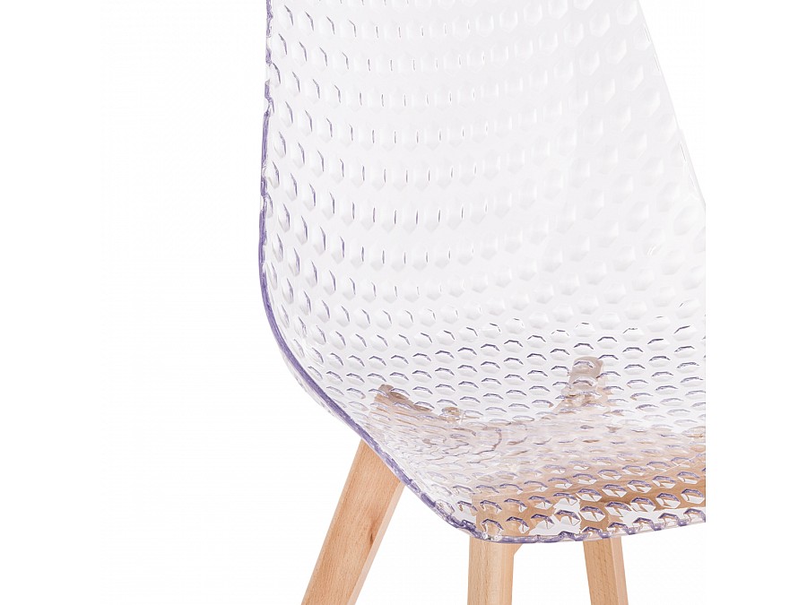 Пластиковый стул Vart clear / wood