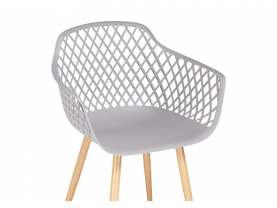 Пластиковый стул Rikon gray / wood