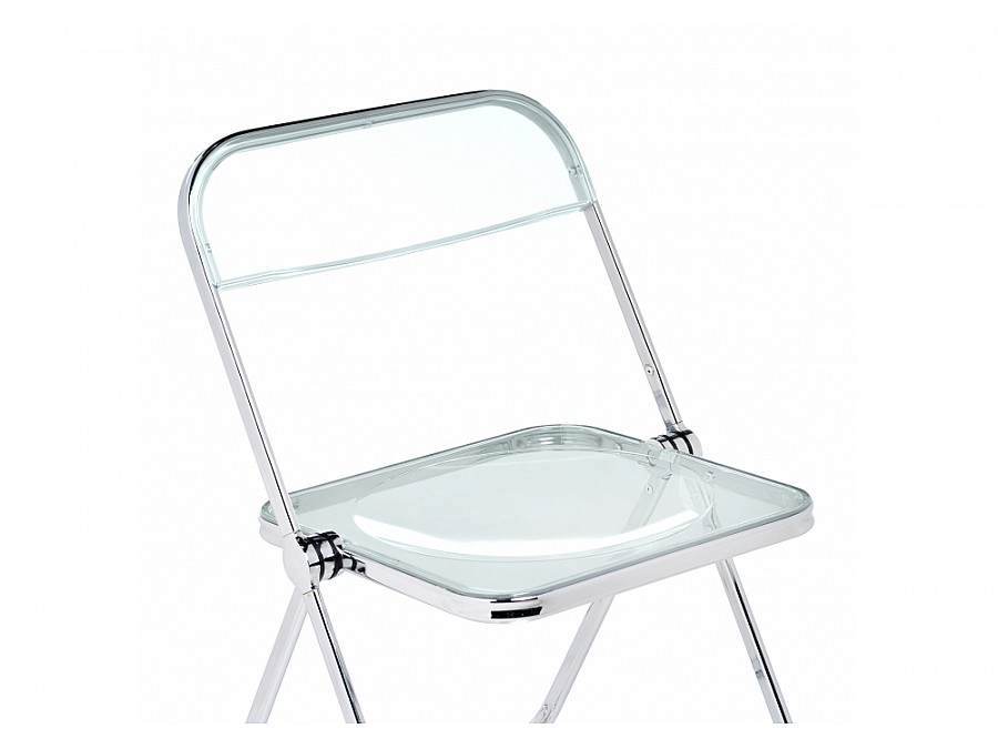 Пластиковый стул Fold складной clear gray-blue
