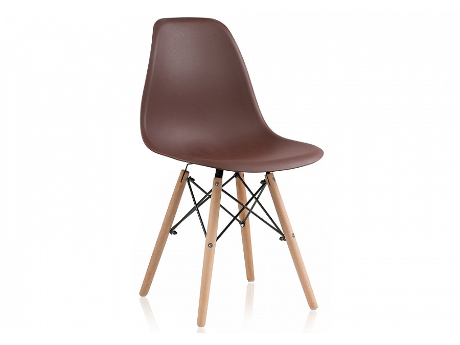 Пластиковый стул Eames PC-015 brown