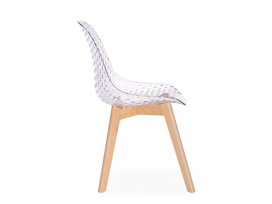 Пластиковый стул Vart clear / wood