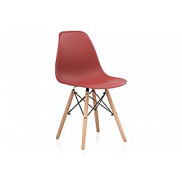 Пластиковый стул Eames PC-015 bordeaux