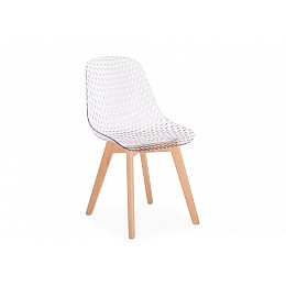 Пластиковый стул Vart clear / wood