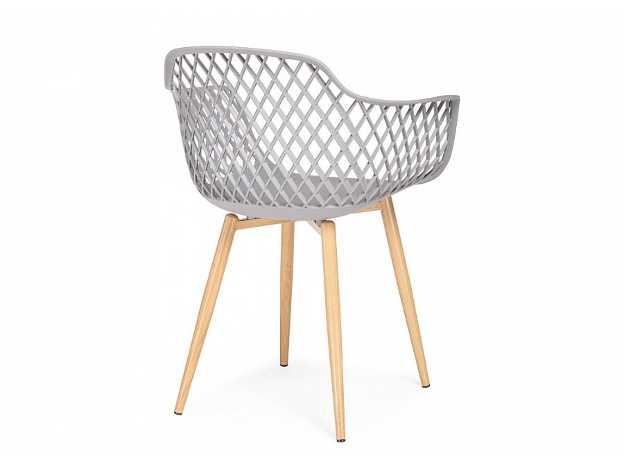 Пластиковый стул Rikon gray / wood