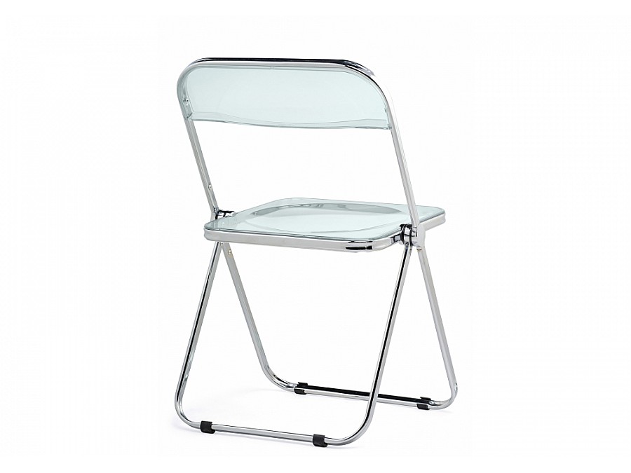 Пластиковый стул Fold складной clear gray-blue
