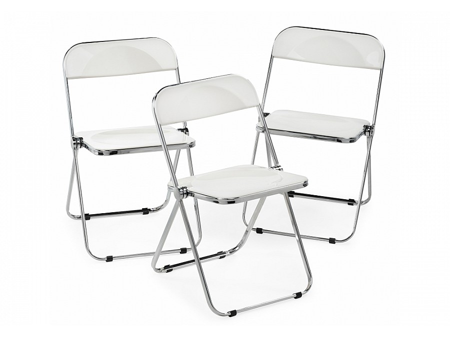 Пластиковый стул Fold складной white