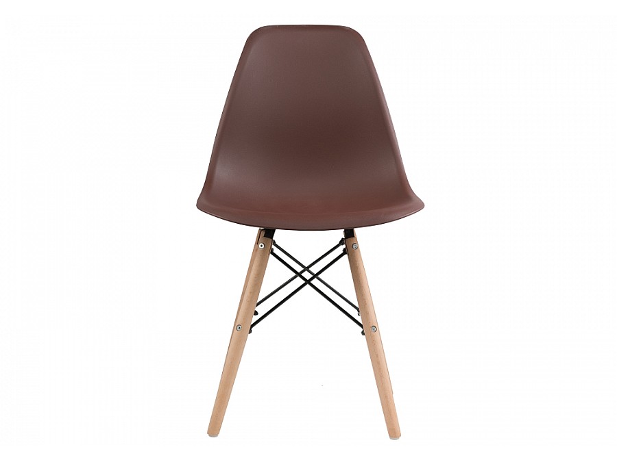Пластиковый стул Eames PC-015 brown