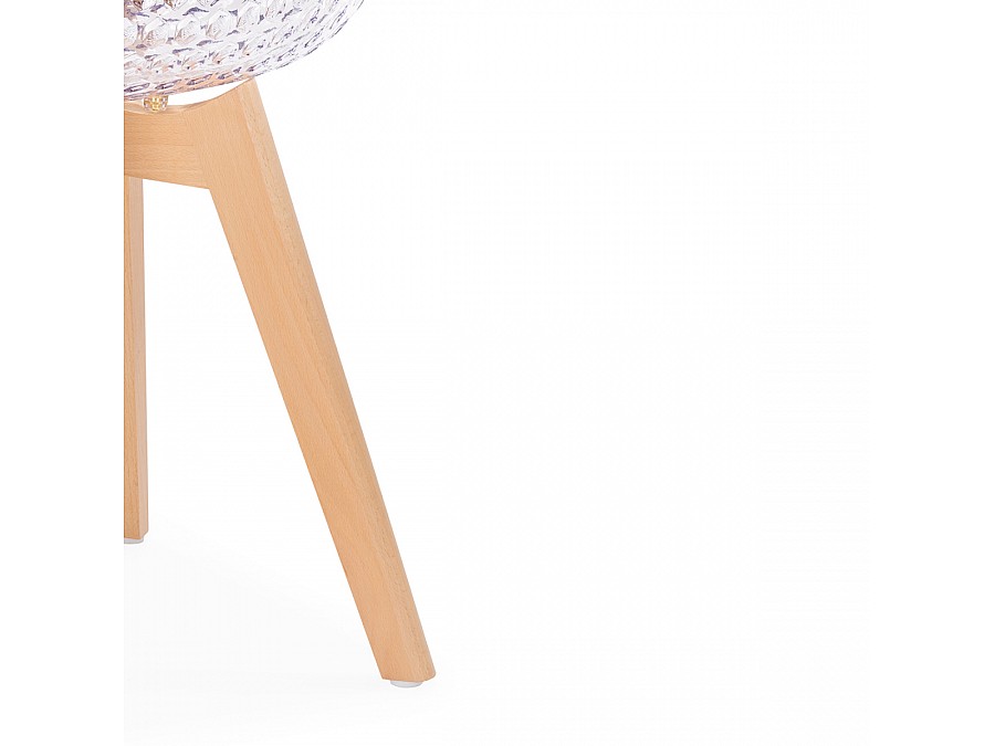 Пластиковый стул Vart clear / wood