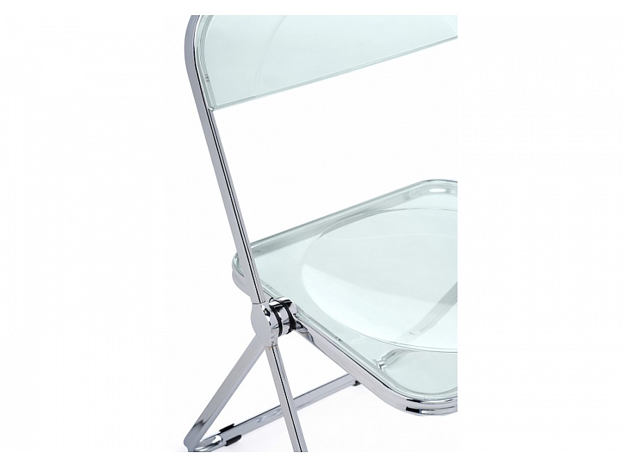 Пластиковый стул Fold складной clear gray-blue