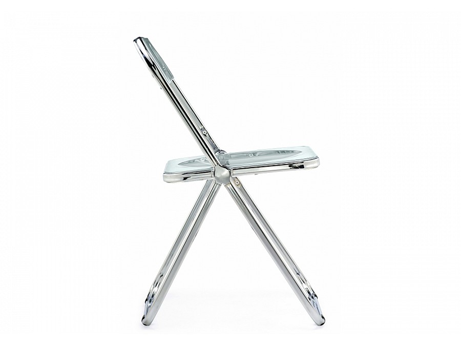 Пластиковый стул Fold складной clear gray-blue