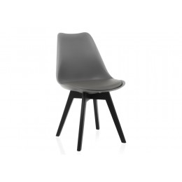 Пластиковый стул Bonuss dark gray / black