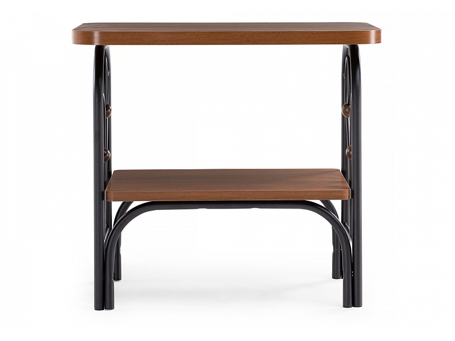 Тумба прикроватная Клео 2 черная / орех