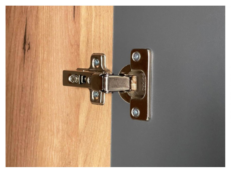 Адам трехдверный дуб крафт золотой / графит