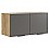Шкафы Бери 80 дуб крафт золотой / графит