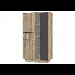 Шкафы Диамо ШК 02 софт графит / дуб каньон