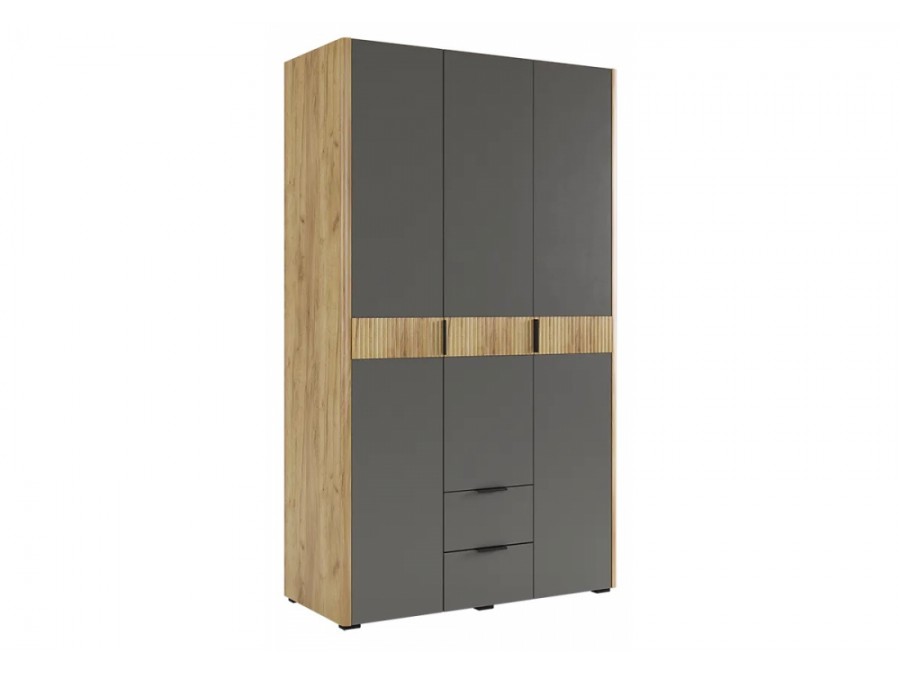 Адам трехдверный дуб крафт золотой / графит