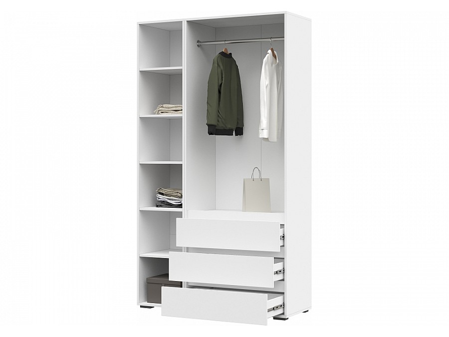 Шкаф Элла ШК 06 белый / белый