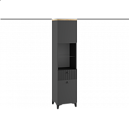 Шкафы Ника 400 эйхория QR-17 / графит / дуб делано