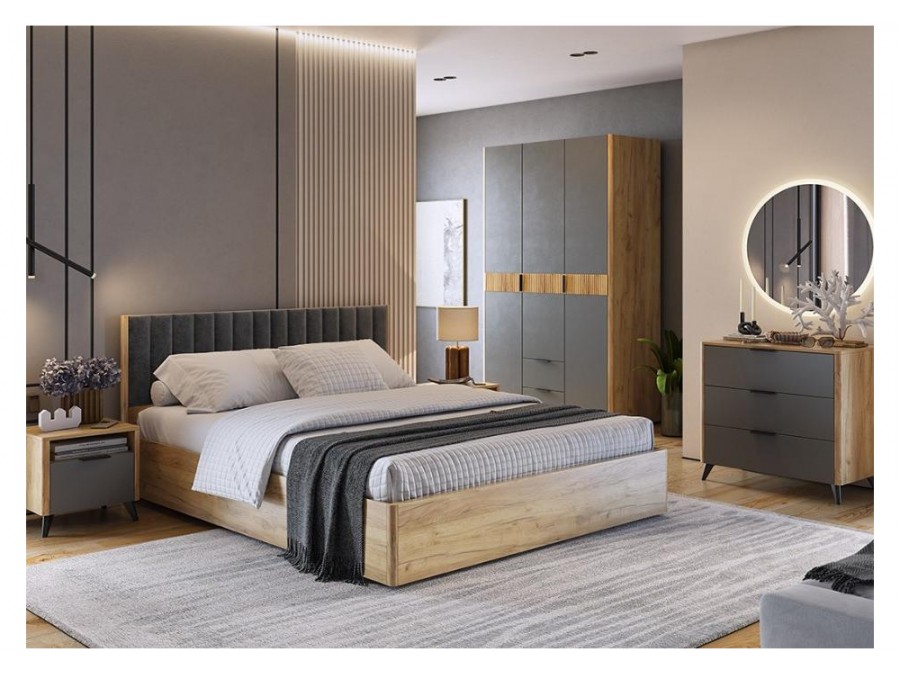 Адам двухдверныйдуб крафт золотой / графит