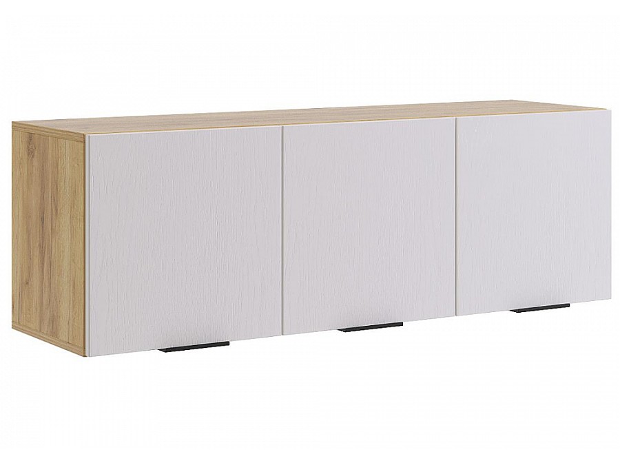 Шкафы Бери 120 дуб крафт золотой / белое дерево