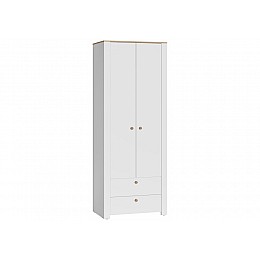 Шкафы Джастин 13.339 белый PE шагрень / дуб белый exclusive OW D4430