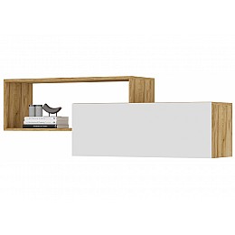 Шкаф Элла ПЛ 01 белый / дуб крафт золото