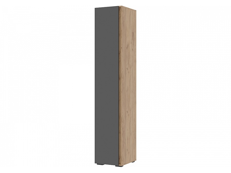 Шкаф Элла ПН 01 серый графит 0162 / дуб крафт золото
