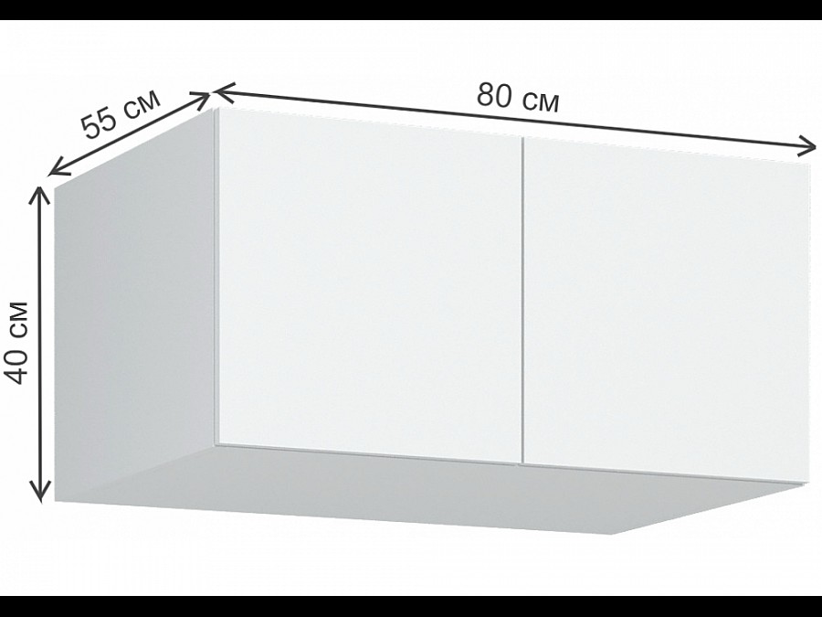 Шкафы Широн 1600 белый / белый с антресолью