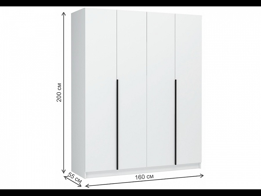 Шкафы Широн 1600 белый / белый
