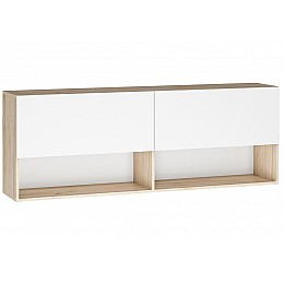 Шкафы Алетра ПЛ01-1600 дуб крафт серый / глянец белый