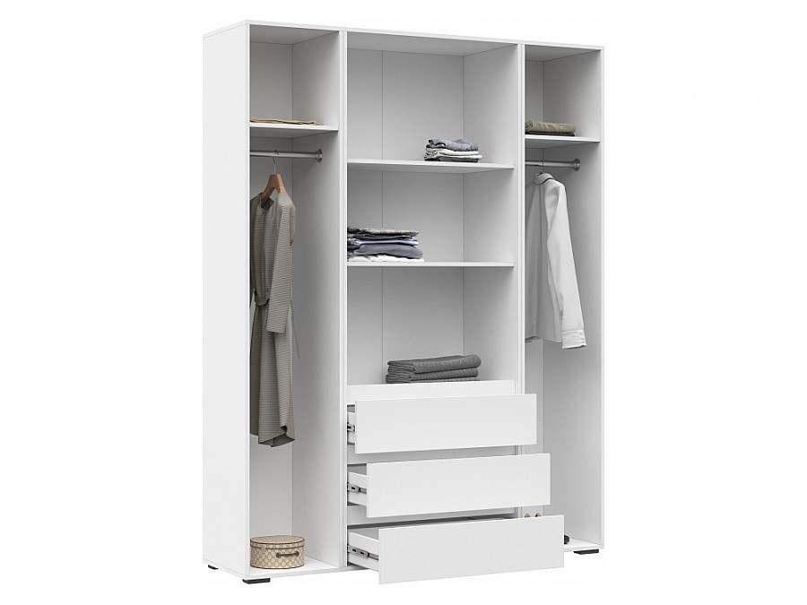 Шкаф Элла ШК 05 белый / белый