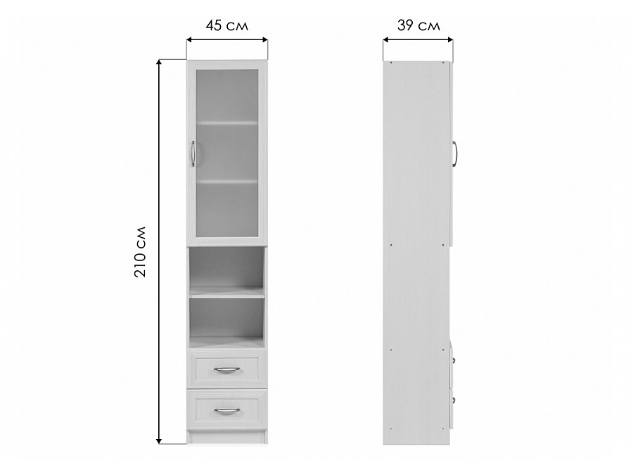 Шкафы Колибри бодега со стеклом