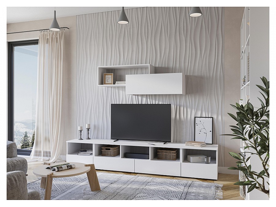 Шкаф Элла ПЛ 01 белый / белый