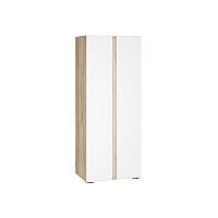 Шкафы Алетра ШК-800 дуб крафт серый / глянец белый