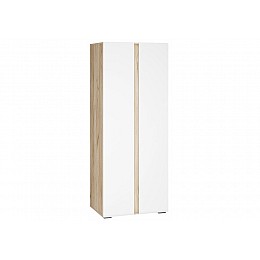 Шкафы Алетра ШК-800 дуб крафт серый / глянец белый