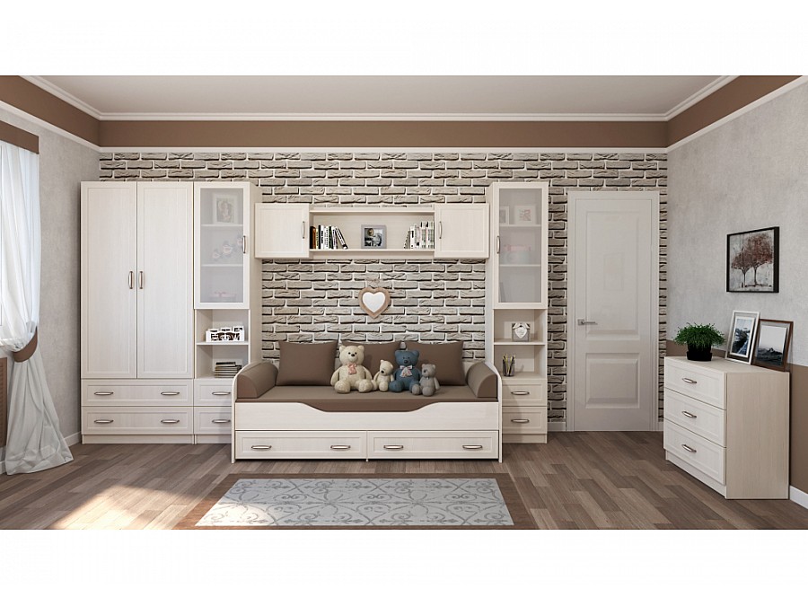 Шкафы Колибри бодега со стеклом