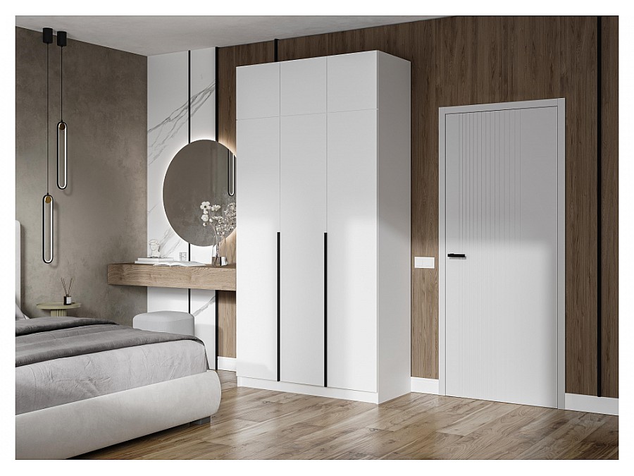 Шкафы Широн 1200 белый / белый с антресолью