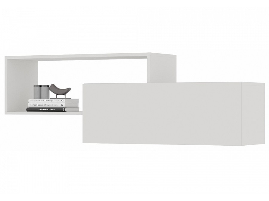 Шкаф Элла ПЛ 01 белый / белый