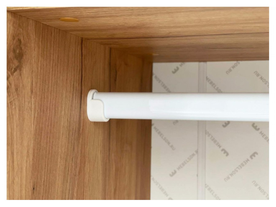 Адам  трехдверный дуб крафт золотой / белое дерево