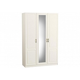 Шкафы Ливерпуль с зеркалом белый / ясень ваниль