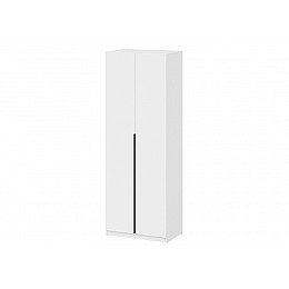 Шкаф Даиго двухстворчатый белый текстурный