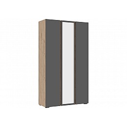 Шкафы Элла ШК 02 серый графит 0162 / дуб крафт золото