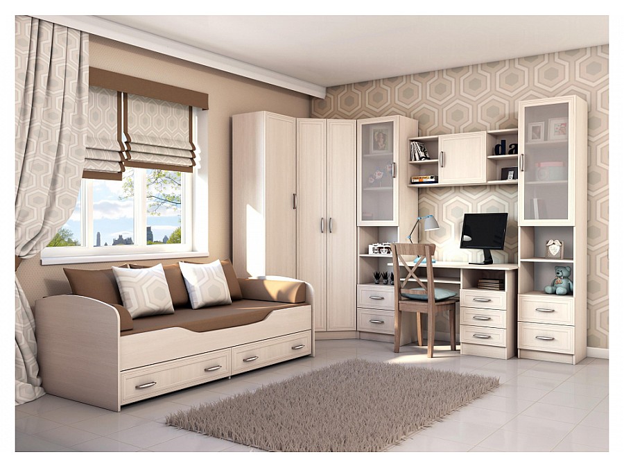 Шкафы Колибри бодега со стеклом