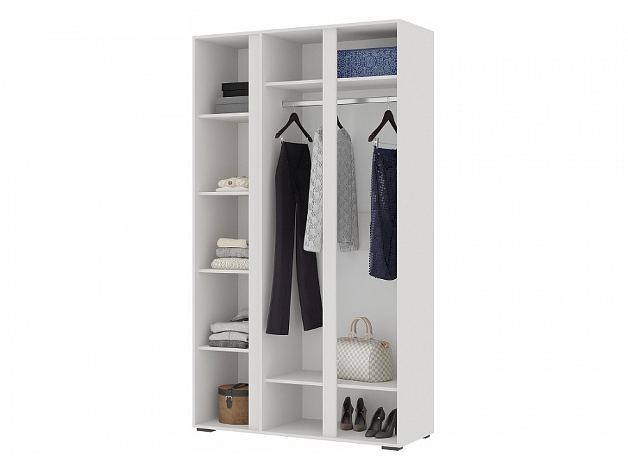 Шкаф Элла ШК 02 белый / белый