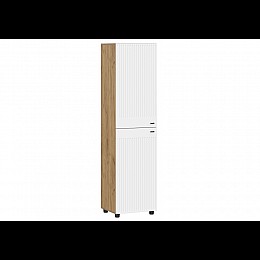 Шкафы Эдолина двухдверный дуб золотой / белый матовый