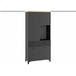 Шкафы Ника 800 эйхория QR-17 / графит / дуб делано