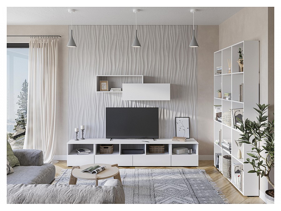 Шкаф Элла ПЛ 01 белый / белый