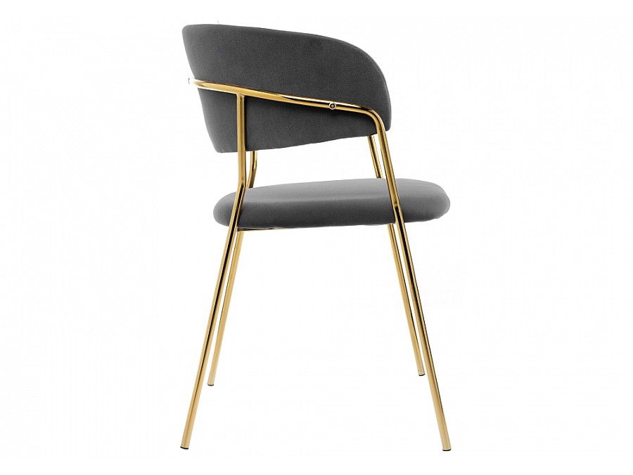 Стул на металлокаркасе Kamelia grey / gold